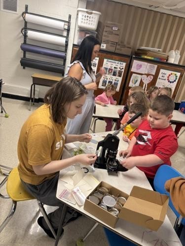 James Rumsey Technical Institute students visit Back Creek Valley Elementary for Career Day