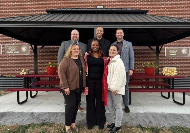 Superintendent Ryan Saxe, Dep Superintendent Matthew Woods, Jason Barrett, Stefinie Aversa, Charity Ballard and Brooke O'Connell
