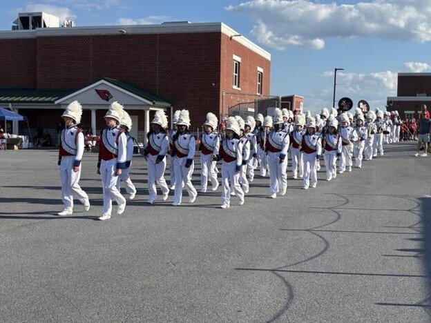 Spring Mills High School Marching Band during the Cardinal Kickoff