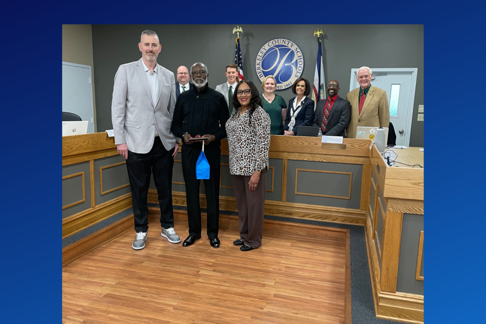 Nathaniel Wright, Kevin Pittsnogle, a teacher, dr. saxe, and members of the board
