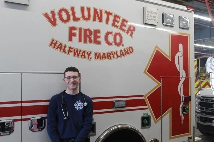 Zach Miller, a senior at Spring Mills High School, recently won a Rookie of the Year award for his work as an EMT at the Volunteer Fire Company of Halfway in Hagerstown, Maryland.