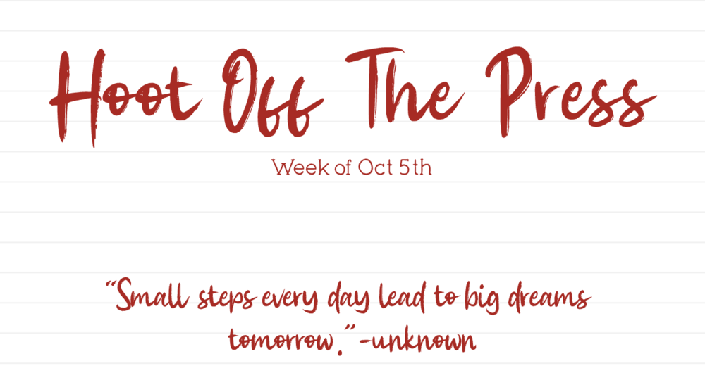 Parent Newsletter Week of Oct. 5th