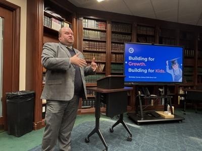 Superintendent Ryan Saxe talks to Leadership Berkeley about the upcoming Bond Call.