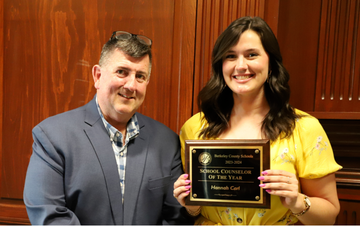 2023-2024 School Counsel of the Year: Hannah Carl from Hedgesville High School