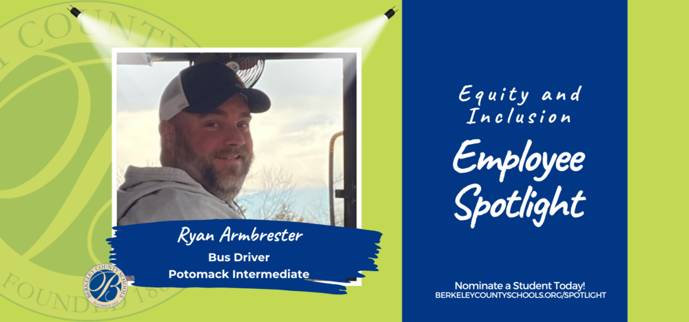 image of equity and inclusion spotlight featuring ryan armbrester, a bcs bus operator