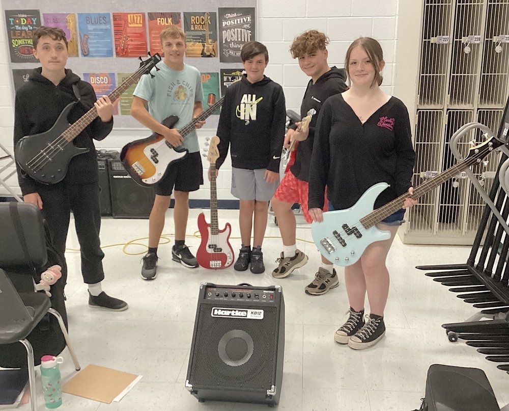 Students with new amp