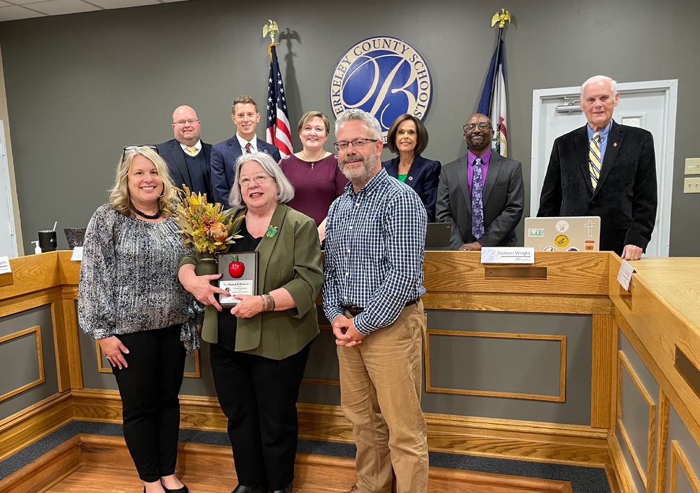 charolette Sherman with Rosemont Administration, members of the board, and dr. Saxe