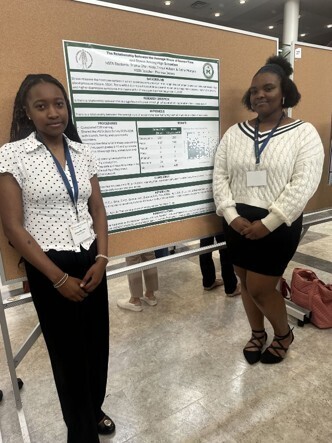 Trishia Ofori-Yesu and Ennya Wilson at the West Virginia University Van Liere Conference