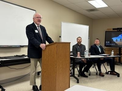 Hal VanMetre, Patrick Winkelman and Justin Ruble spoke at the From Classroom to Career panel discussion