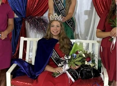 Alaya Puffenburger after being crowned Miss Berkeley County Youth Fair