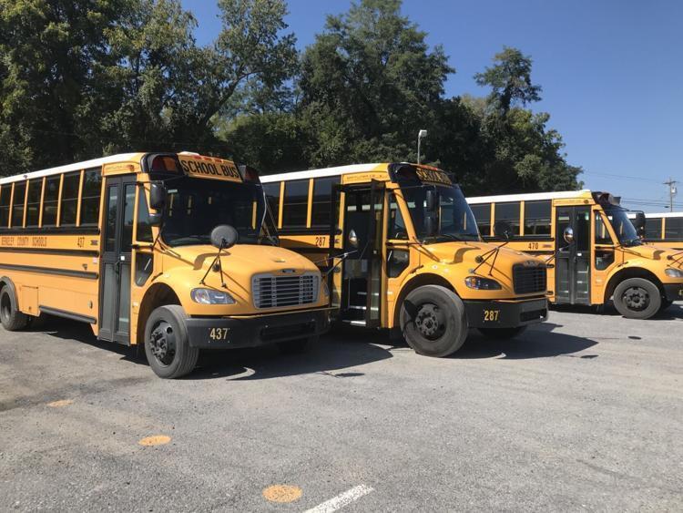 image of busses