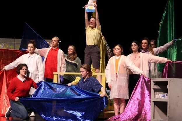 Students with the Hedgesville High School Theater Dept