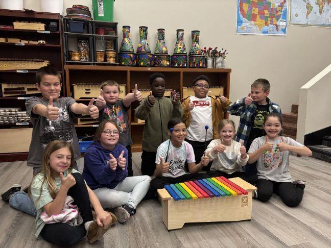 kids in music room