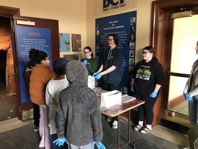 students doing a demonstration