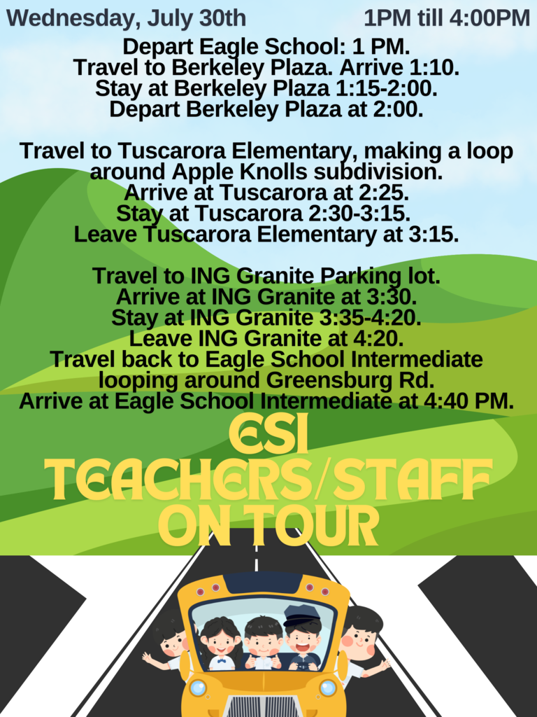 ESI Teachers on Tour flyer