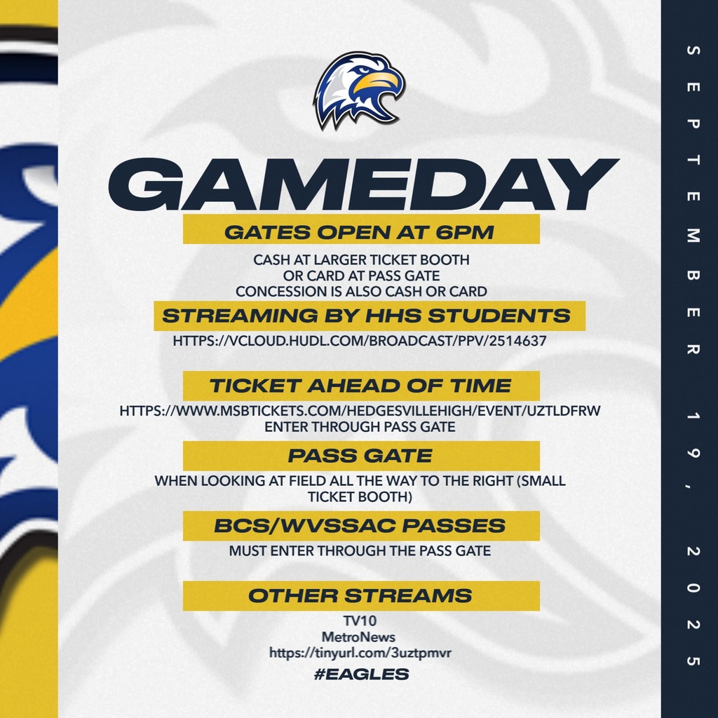 Gameday information