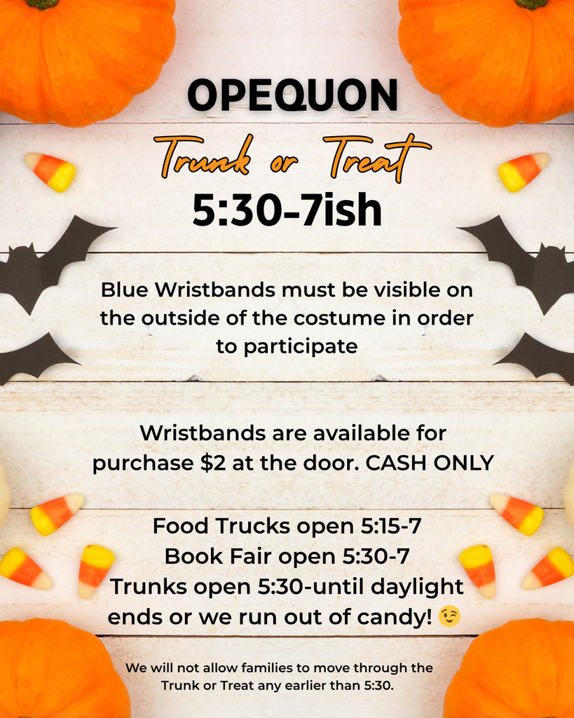 Trunk or Treat 5:30-7