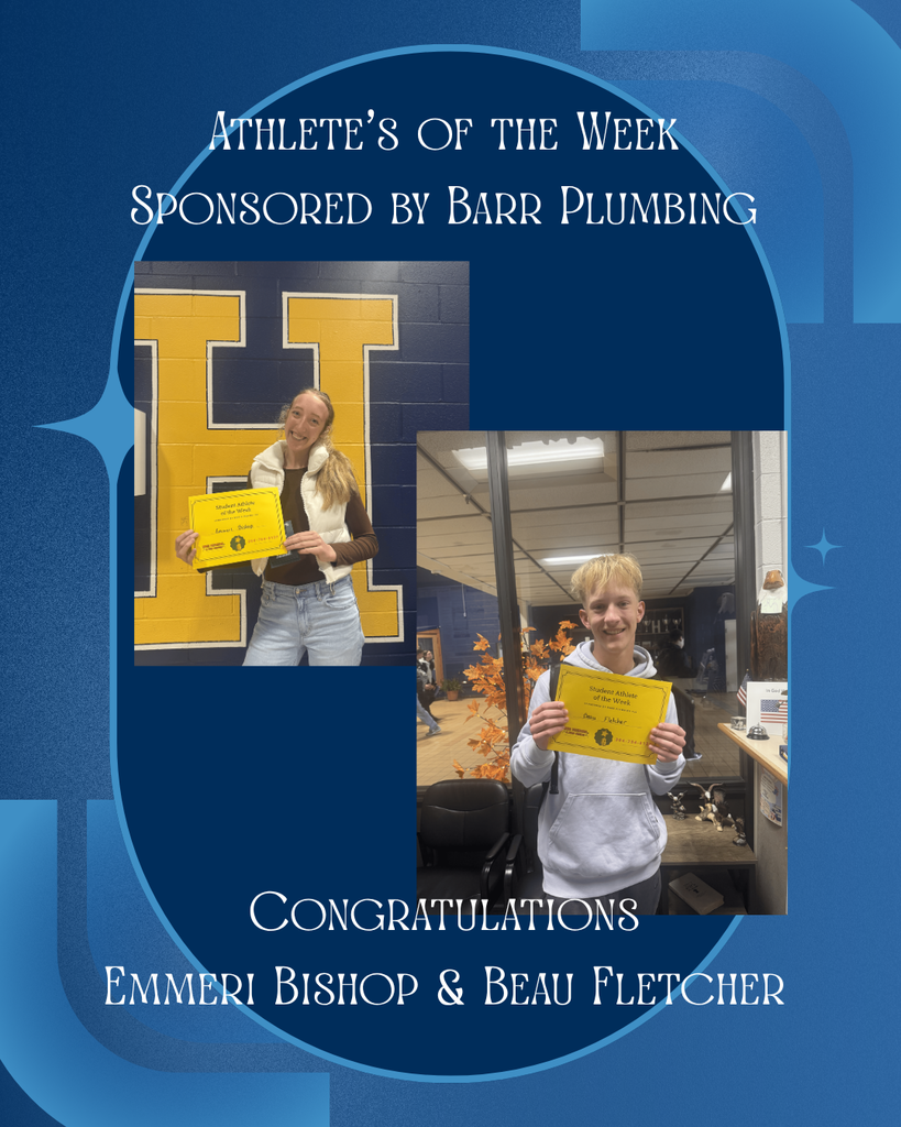 Emmeri Bishop and Beau Fletcher are Athletes of the Week