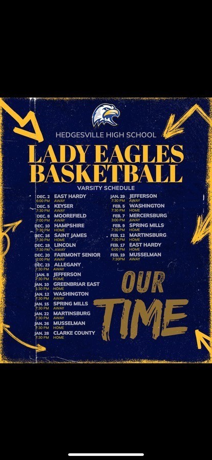 Girls Basketball Schedule