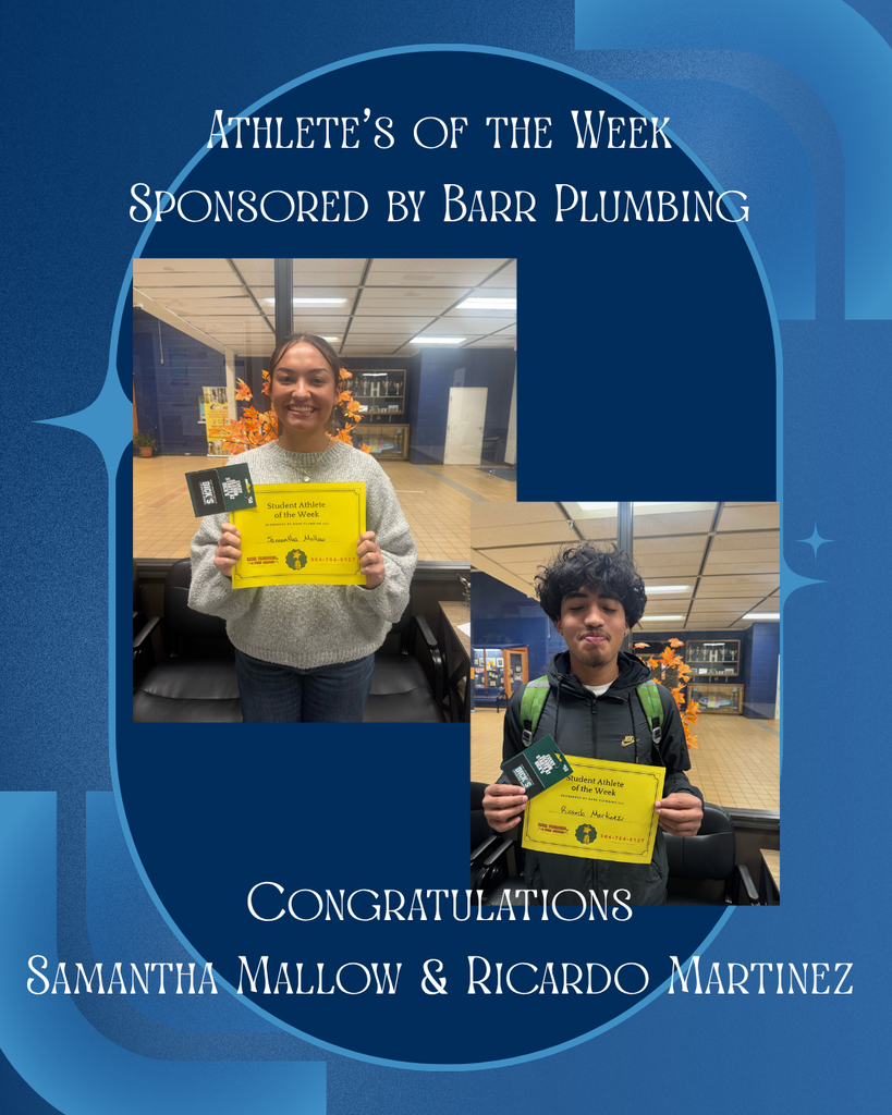 Samantha Mallow and Ricardo Martinez- Athletes' of the Week