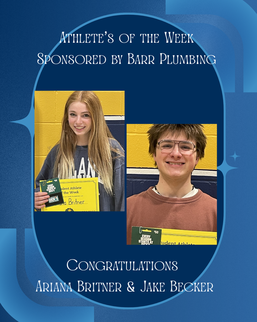 Athletes' of the Week Ariana Britner and Jake Becker