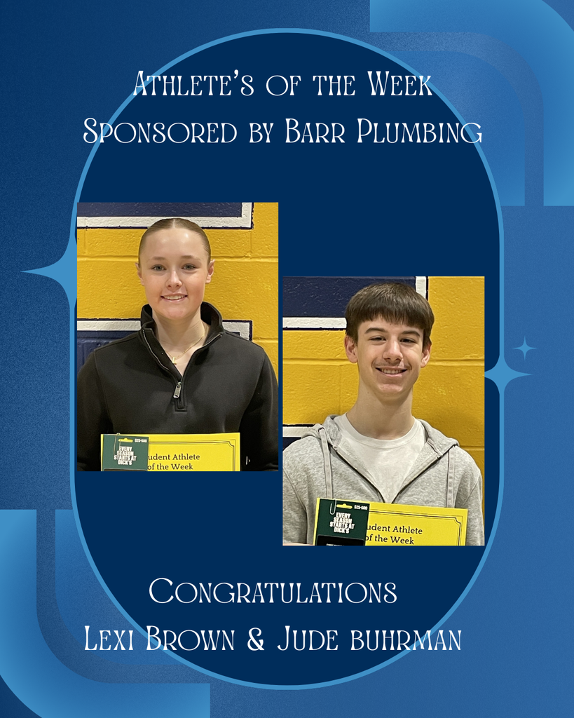 Athletes' of the Week Lexi Browna nd Jude Buhrman