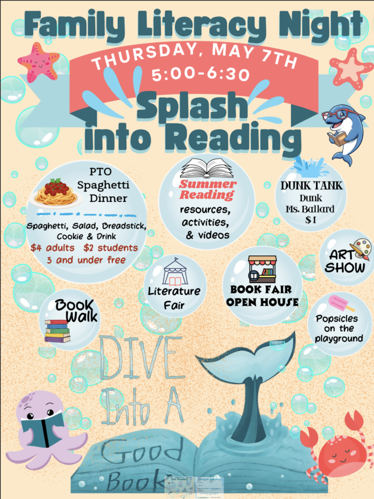 Family Literacy Night -5:00~6:30pm - food and fun