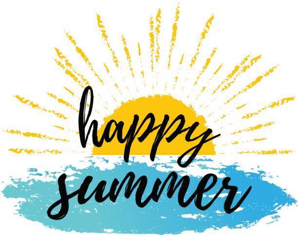 a sunshine that says "happy summer"