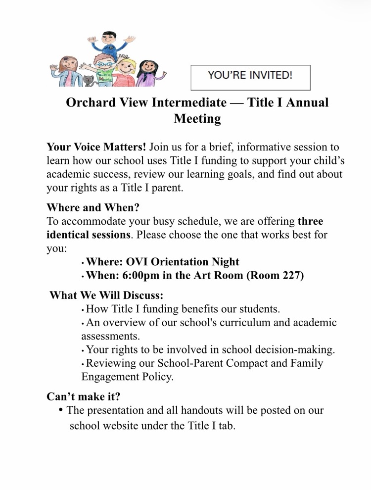 Title I Annual Meeting