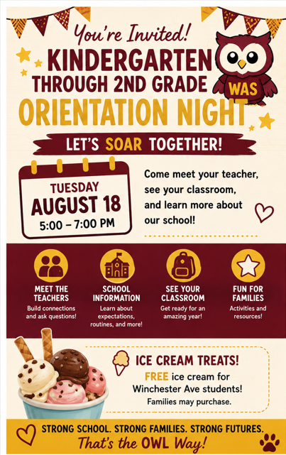 K-2nd orientation