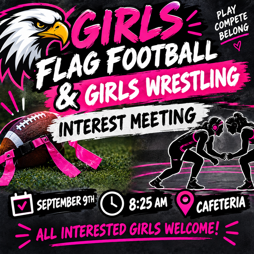 Girls flag football & Wrestling Meeting 9/8/26