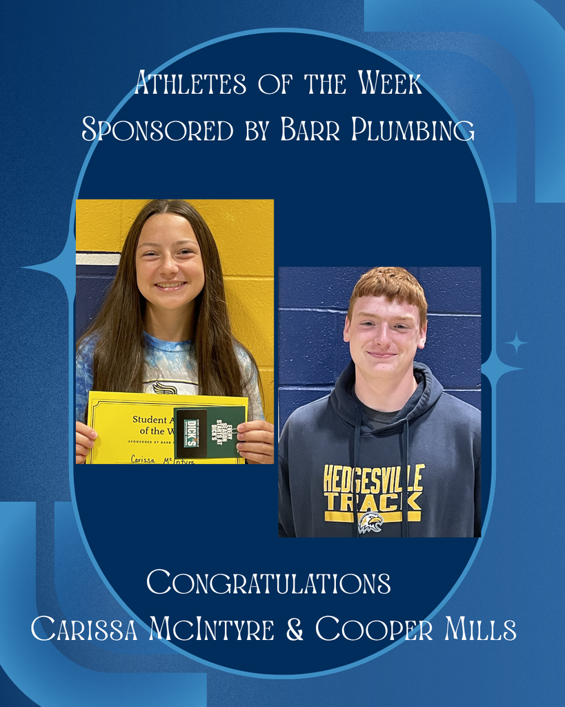 Athletes of the Week Carissa McIntyre and Cooper Mills