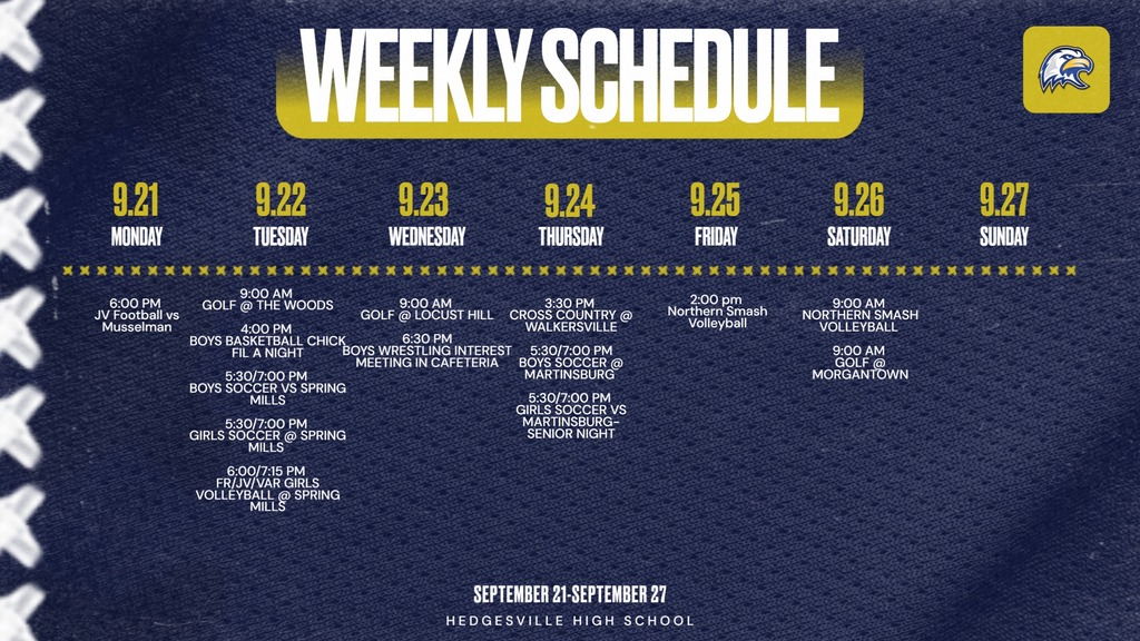 Week 9/21-9/27