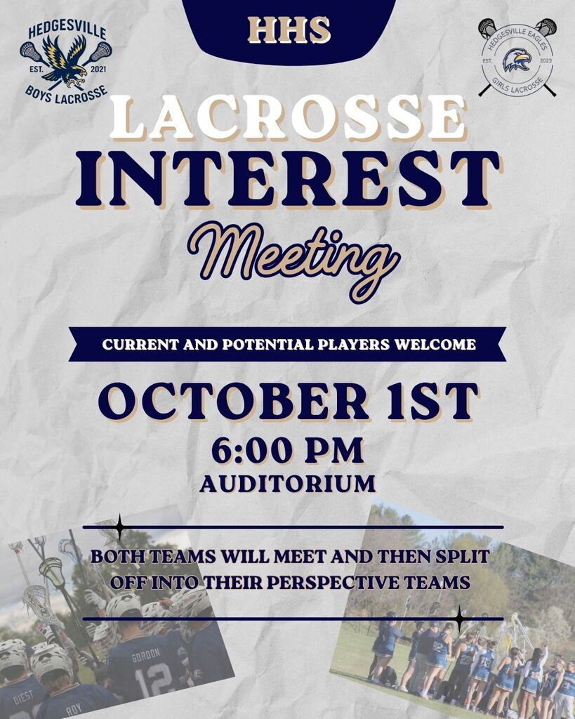 Lacrosse Meeting 10/1/26 6pm