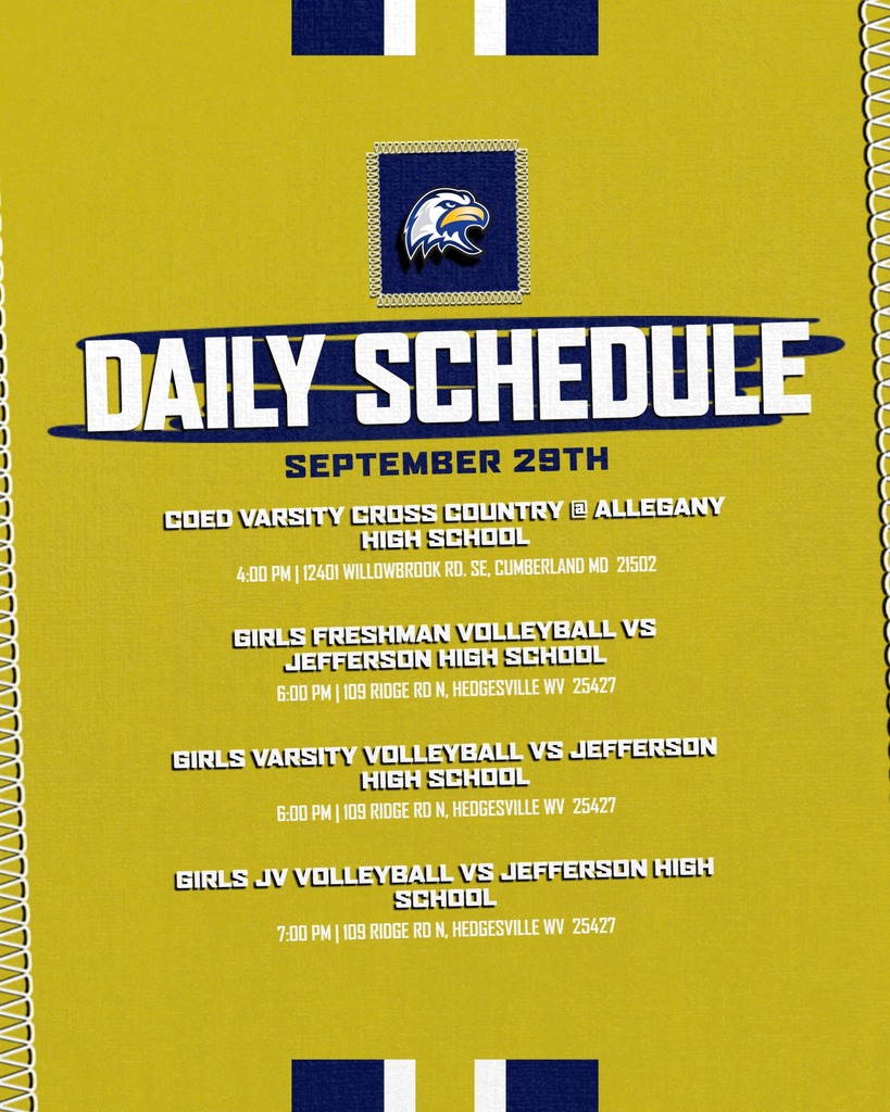 9.29.26 Game Day Schedule