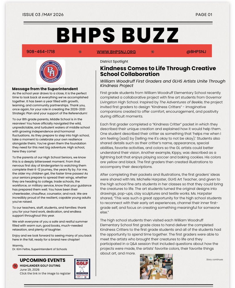 BHPS Buzz May