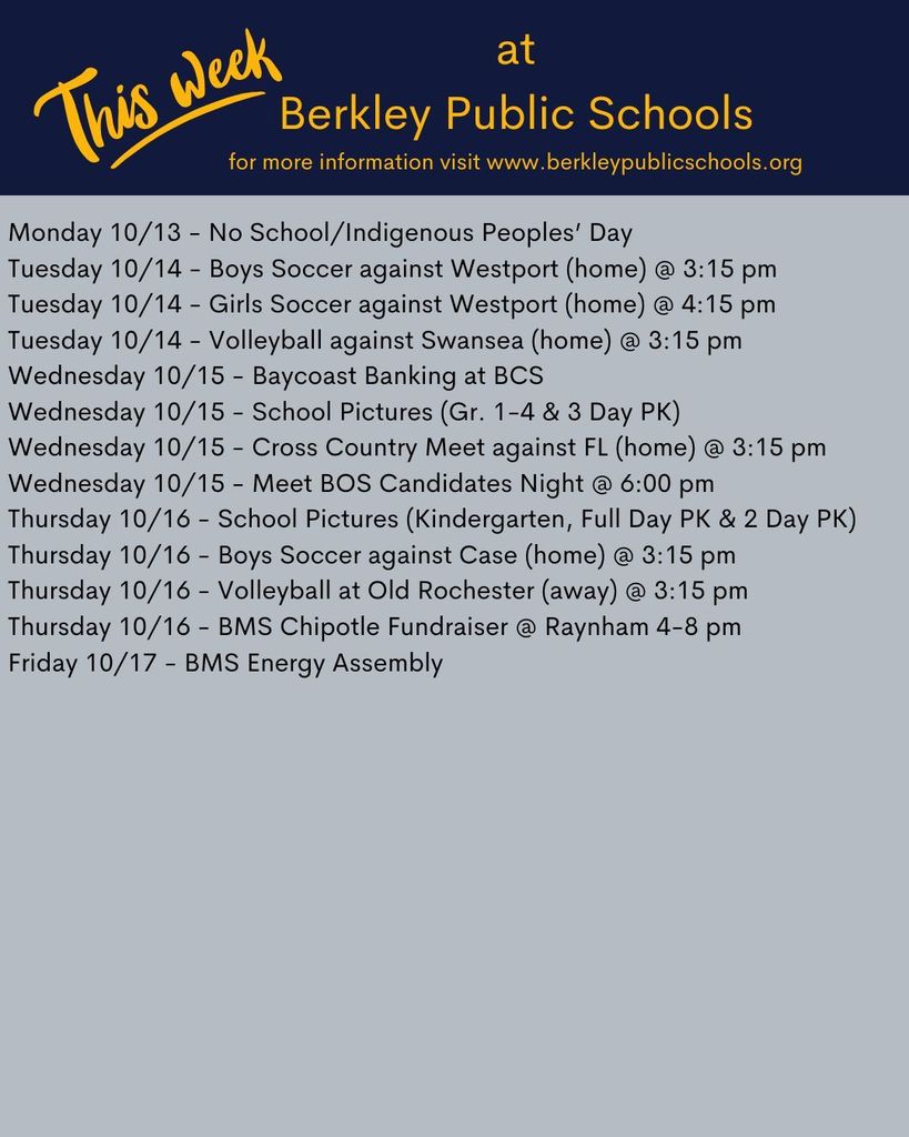 This week at BPS