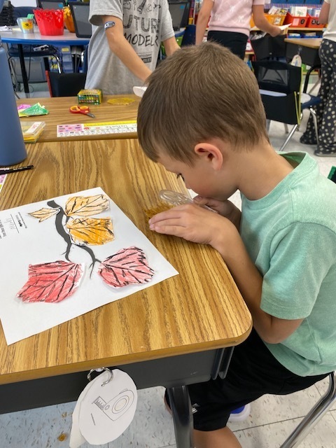 Leaf Rubbings with Ms. Lindsay