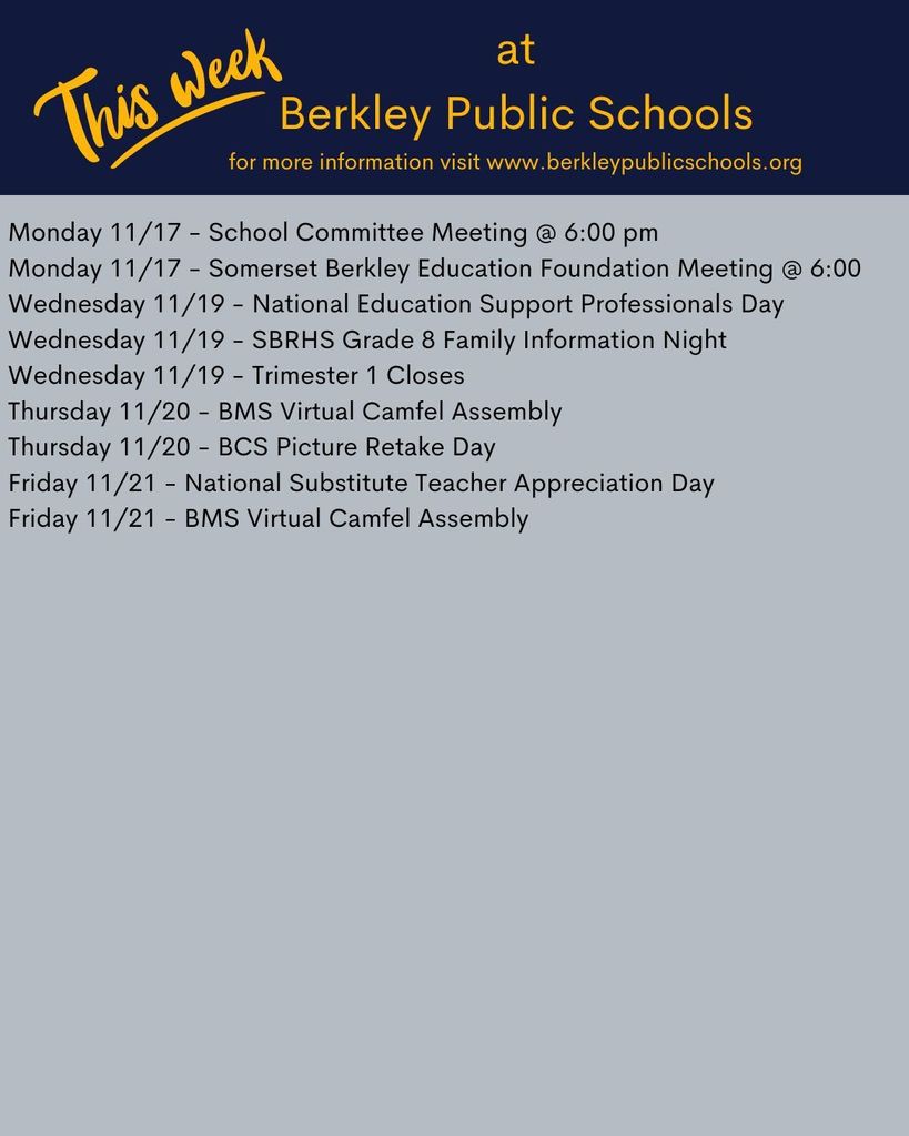 This week at BPS