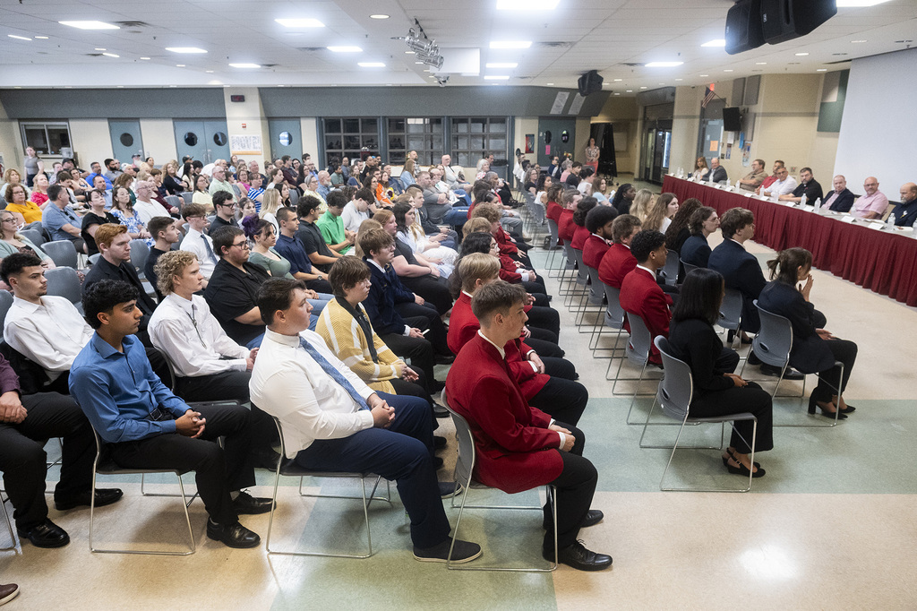 Students, families, staff, and Joint Operations Committee members gather for the 2026 BCTC student recognition ceremony.