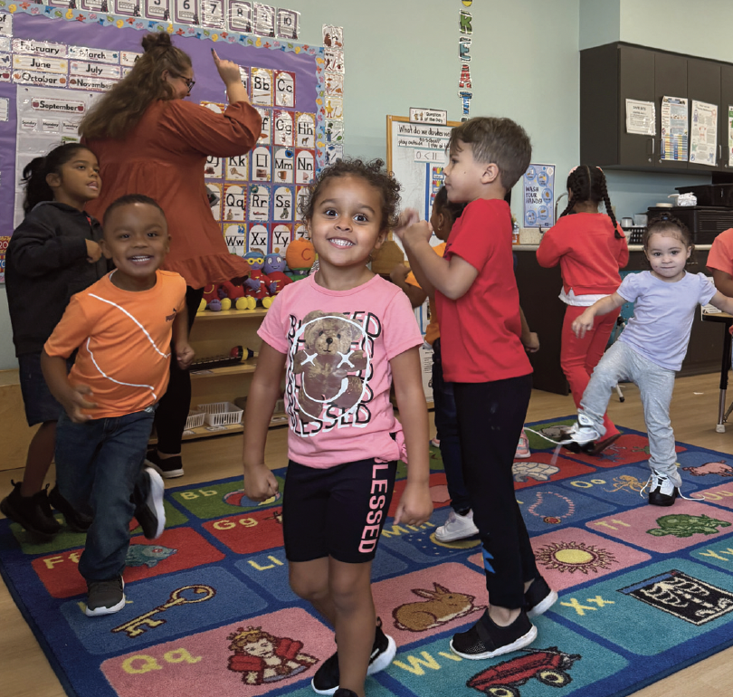 Head Start student smiling