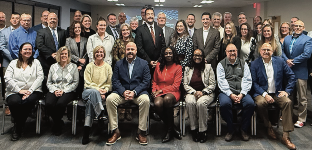 Group of professionals smiling