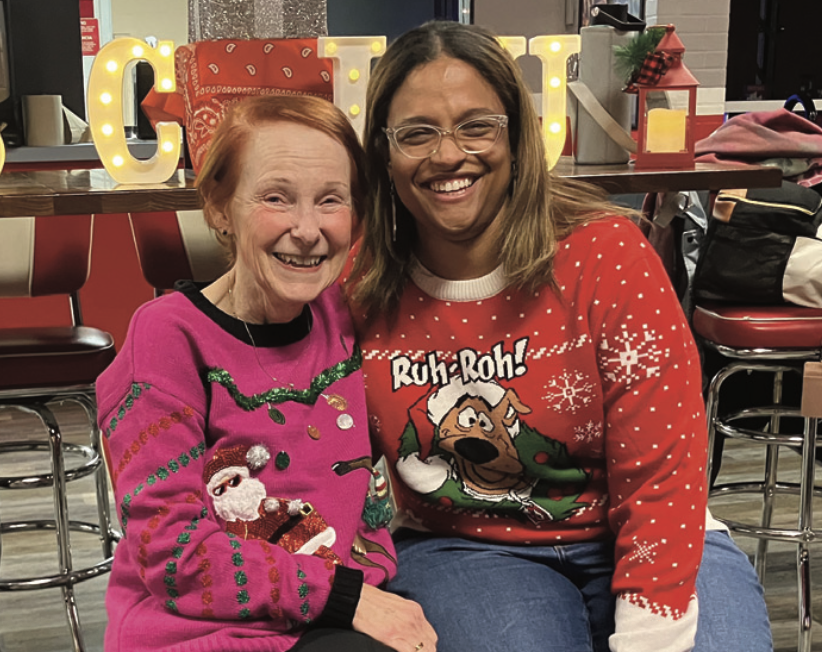 peers smiling together