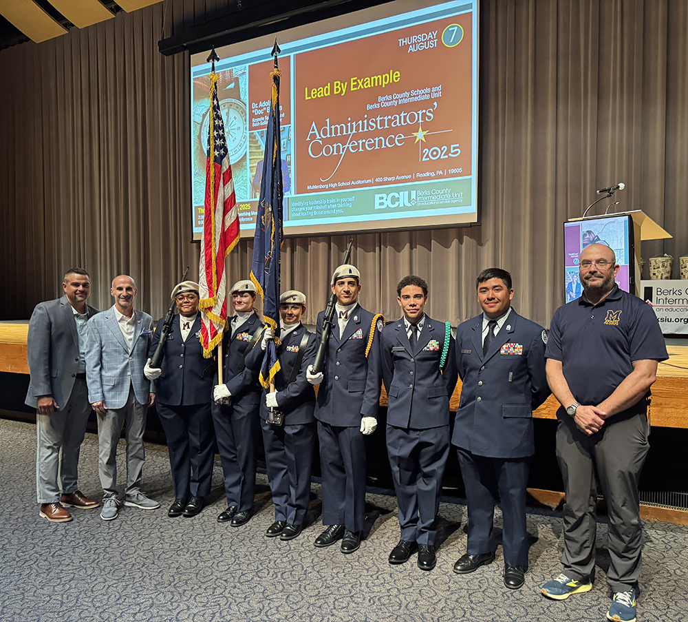 Muhlenberg ARJROTC with Muhlenberg Administrators