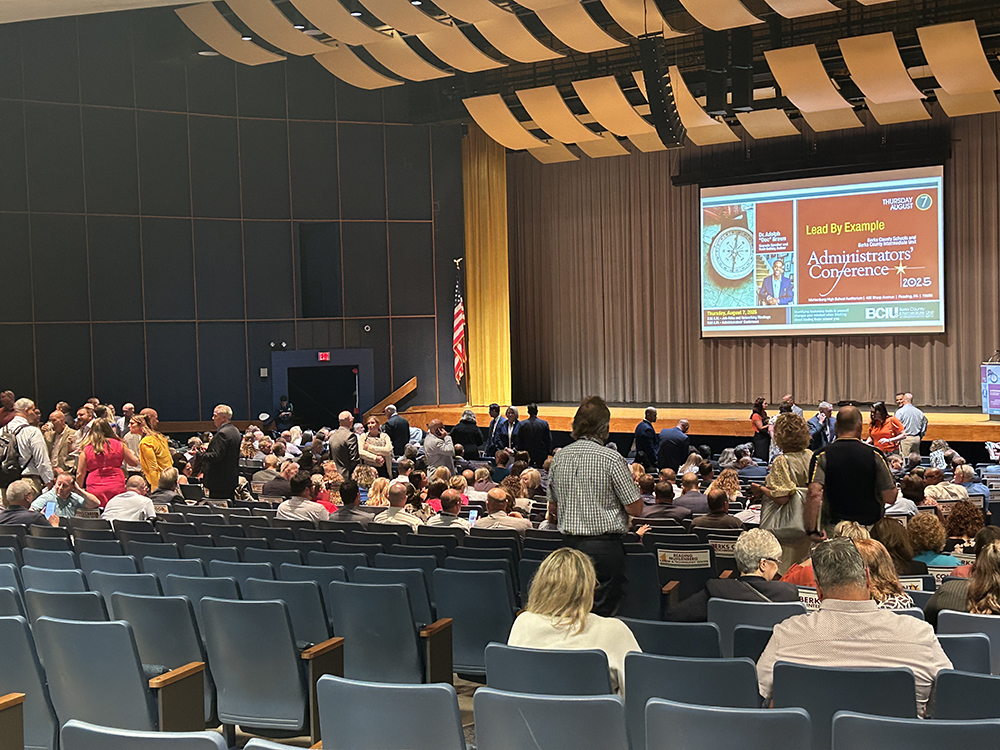 Administrators' Conference Attendees in Auditorium