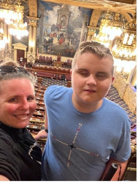 Celebrating White Cane Safety Day at the Capitol.