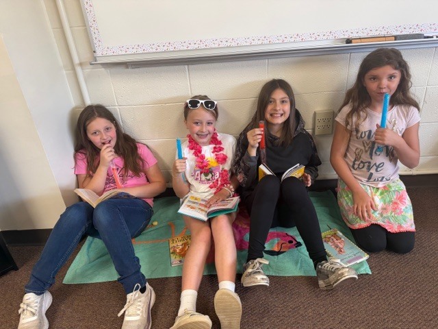 reading with popsicles