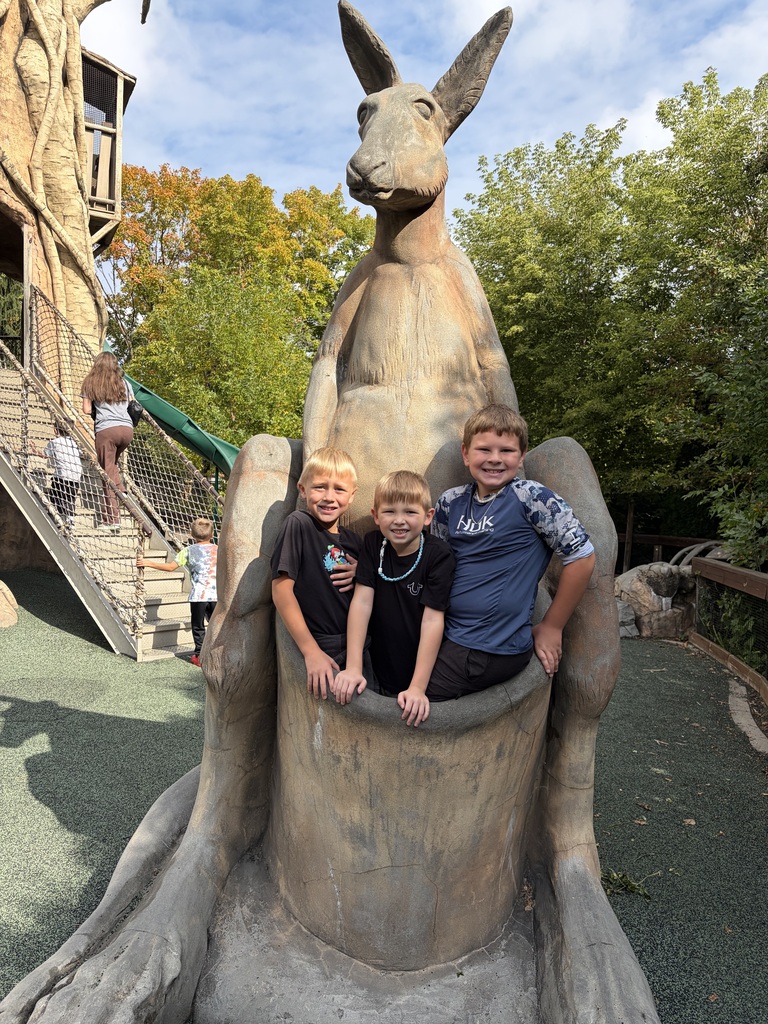 friends in kangaroo pouch