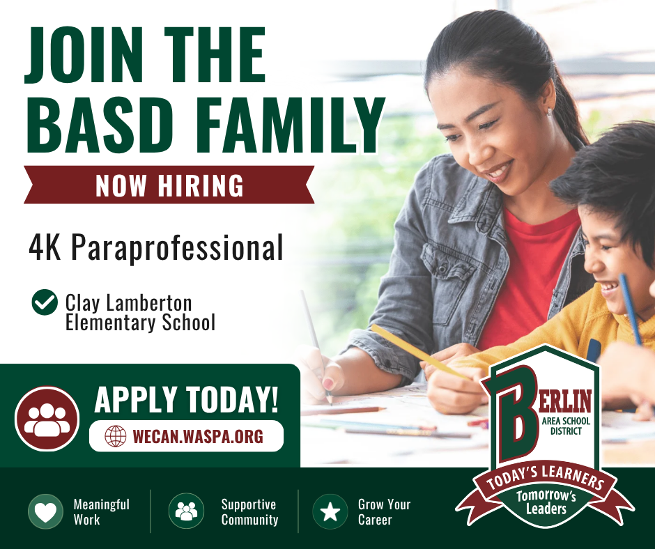 we are hiring 4K paraprofessional