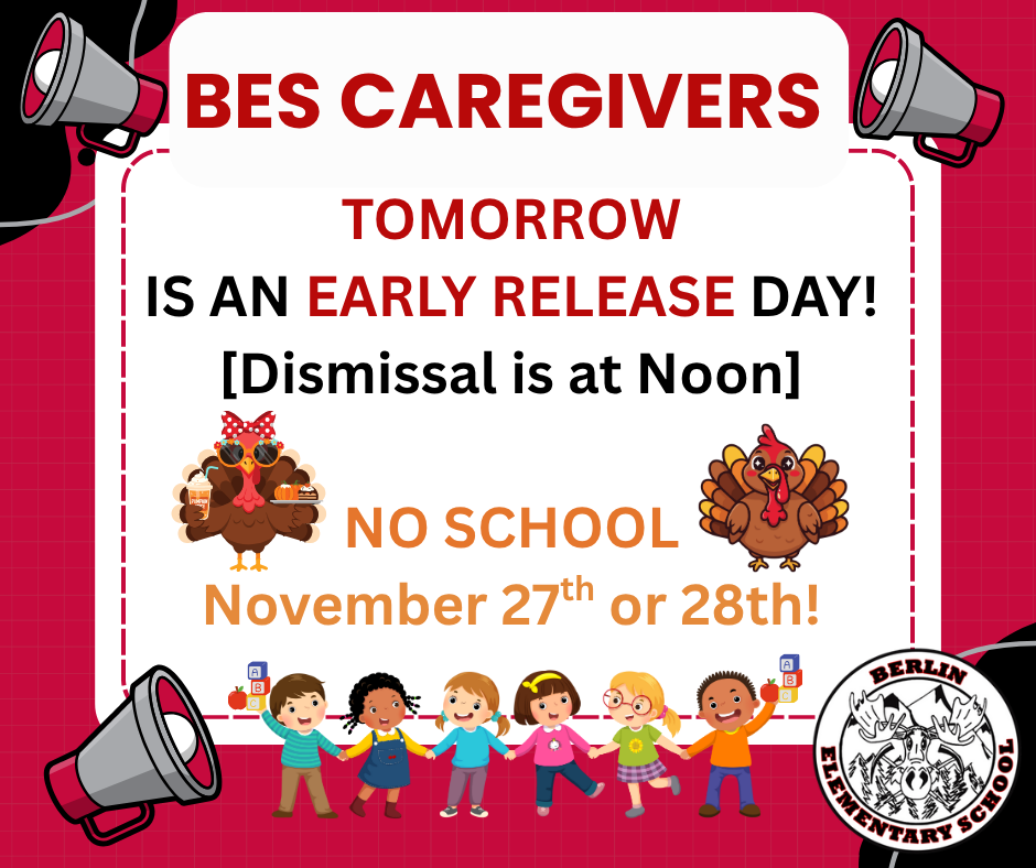 Early release tomorrow